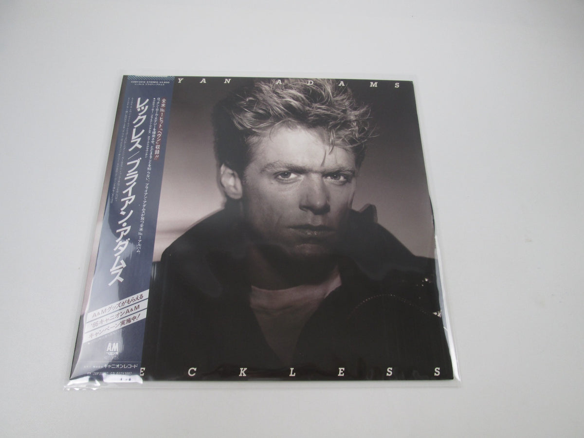 BRYAN ADAMS RECKLESS A&M C28Y 3012 with OBI Japan LP Vinyl