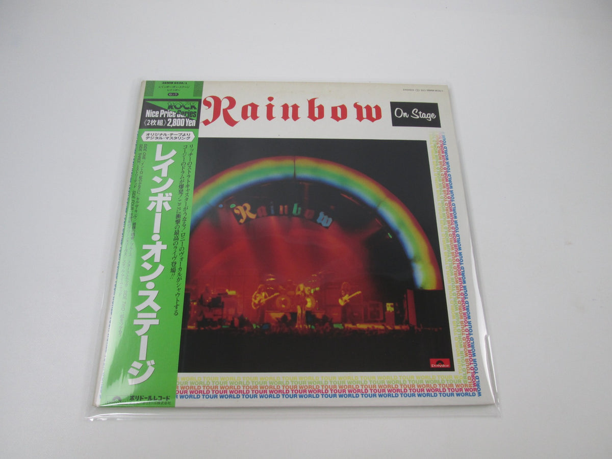 Rainbow ‎On Stage 28MM 0530,1 with OBI Japan LP Vinyl