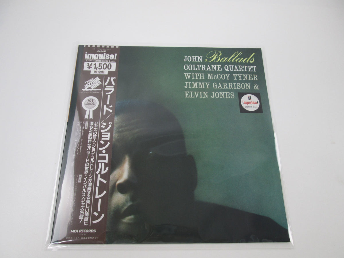 John Coltrane Quartet Ballads VIM-5636 with OBI Japan LP Vinyl