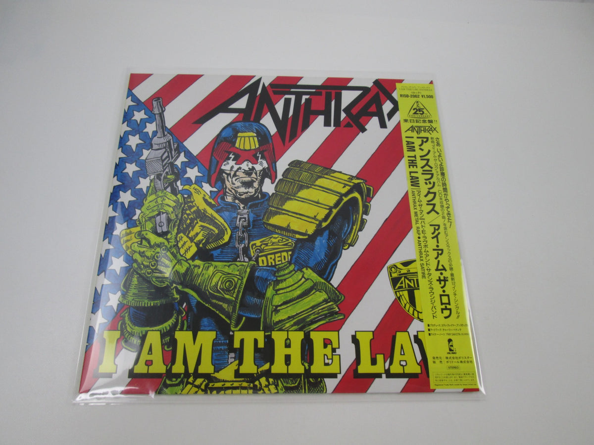 Anthrax I Am The Law Promo Polystar R15D 2062 with OBI Japan LP Vinyl