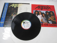 Load image into Gallery viewer, Anthrax ‎Among The Living Promo R28D-2063 with OBI Japan LP Vinyl
