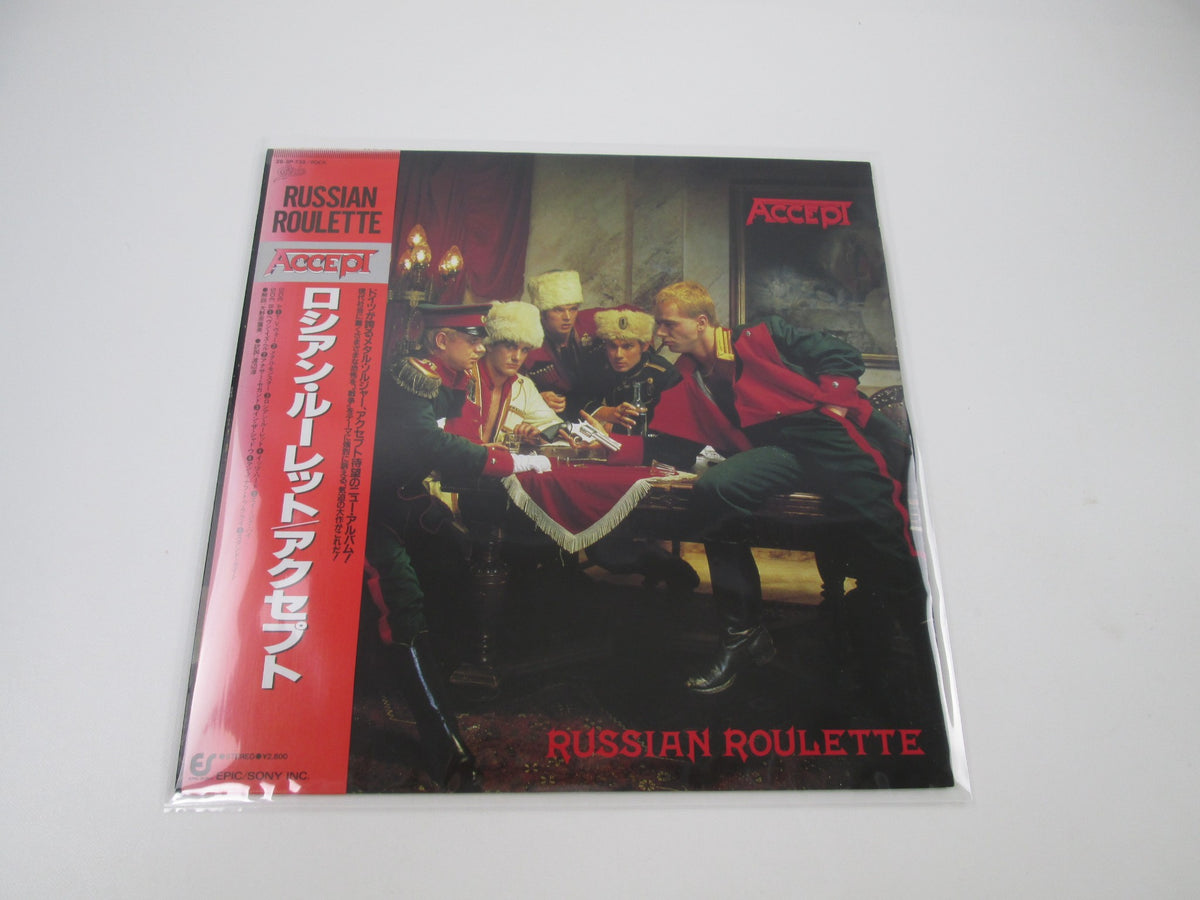 Accept ‎Russian Roulette 28 3P-738 with OBI Japan LP Vinyl