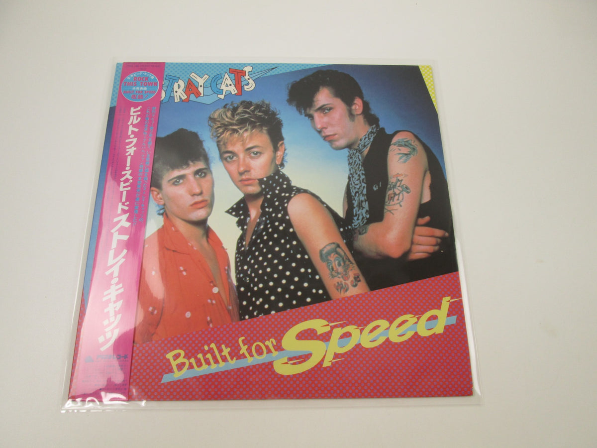 STRAY CATS BUILT FOR SPEED ARISTA 25RS-186 with OBI Japan LP Vinyl