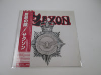 Load image into Gallery viewer, SAXON STRONG ARM OF THE LAW CARRERE P-10971G with OBI Japan LP Vinyl
