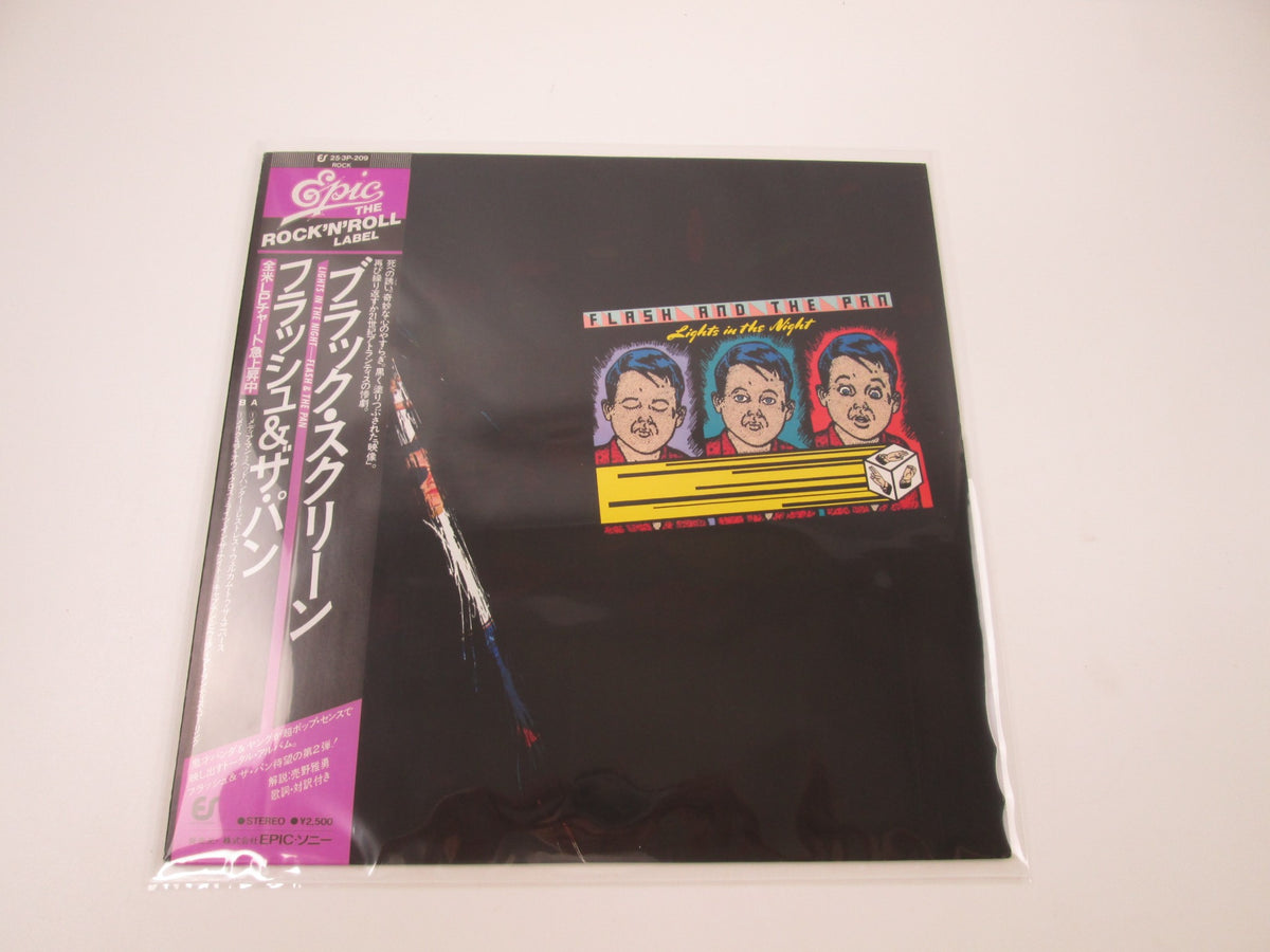 Flash And The Pan Lights In The Night Epic 25 3P-209 with OBI Japan LP Vinyl