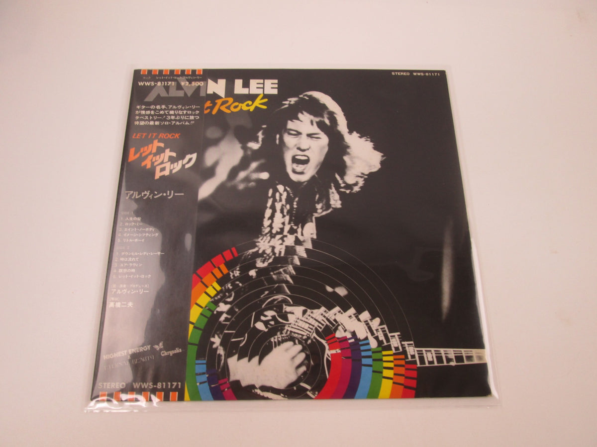 Alvin Lee Let It Rock Promo WWS-81171 with OBI Japan LP Vinyl