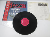 Load image into Gallery viewer, SAXON Denim And Leather P-11113G with OBI Japan LP Vinyl
