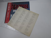 Load image into Gallery viewer, SAXON Denim And Leather P-11113G with OBI Japan LP Vinyl
