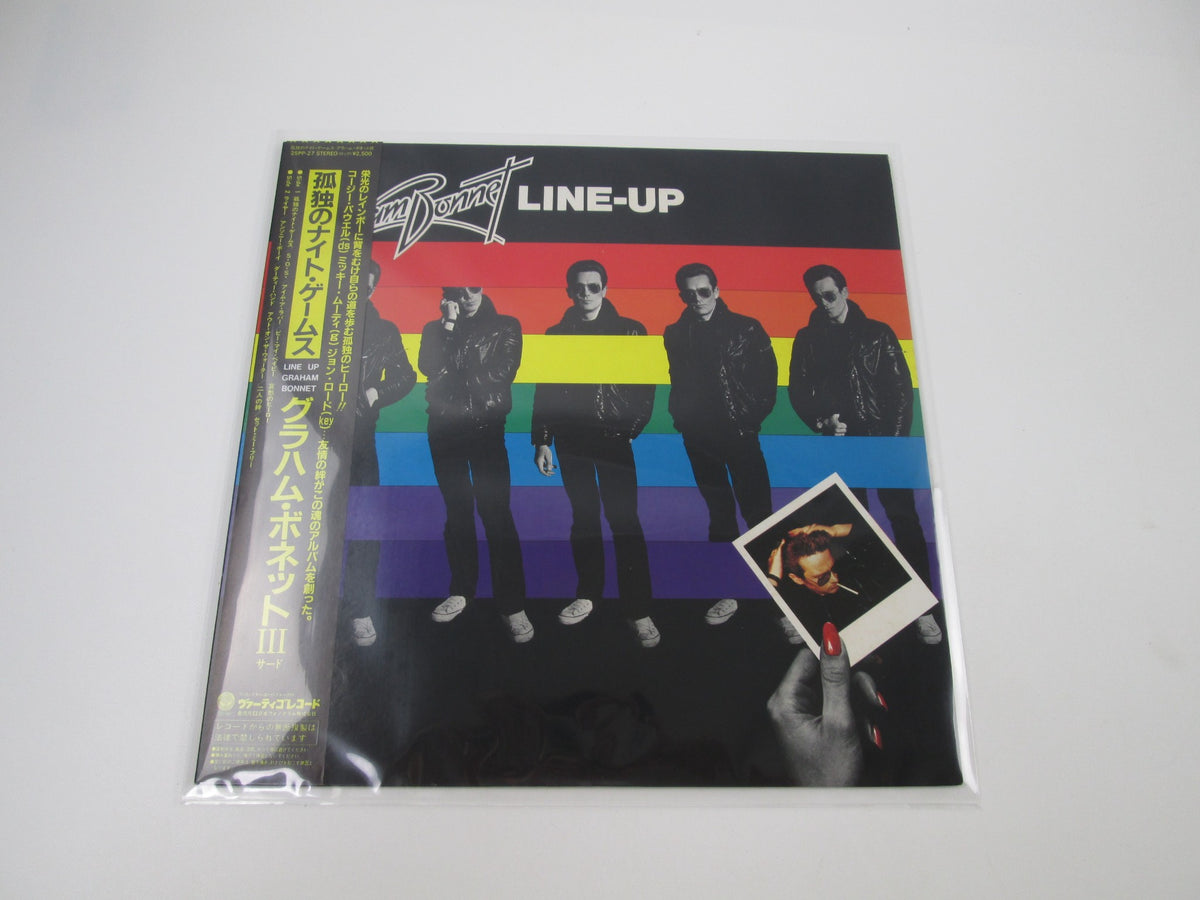 Graham Bonnet ‎Line Up 25PP-27 with OBI Japan LP Vinyl