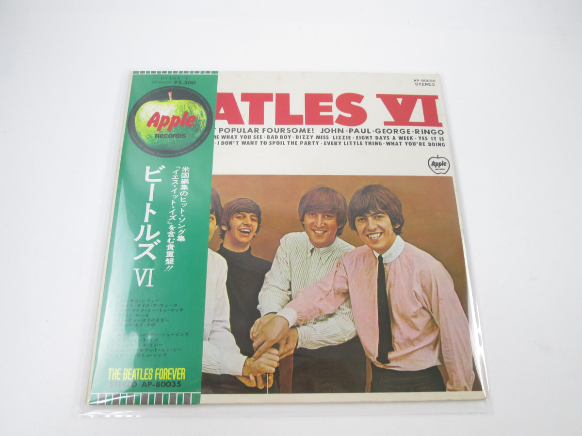 BEATLES 6 APPLE AP-80035 with OBI Japan LP Vinyl