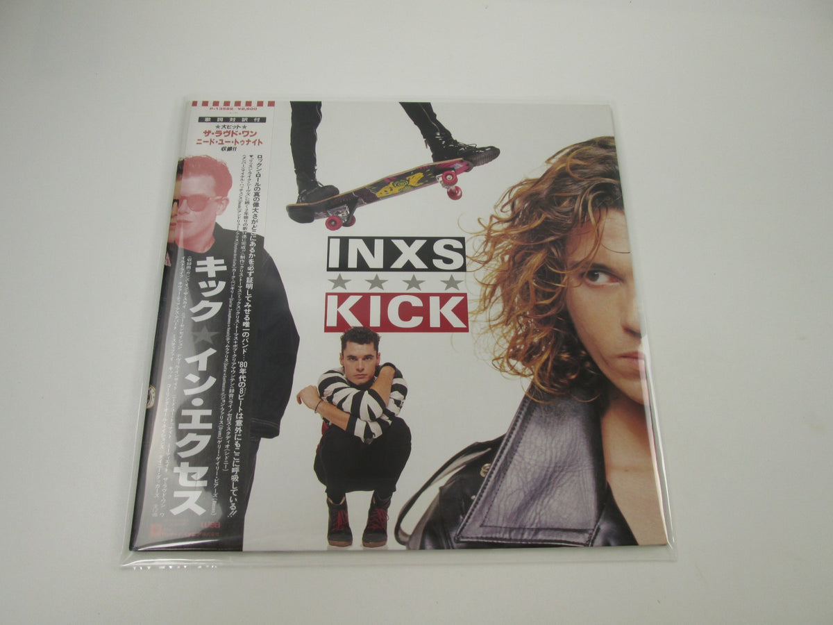 INXS KICK WEA P-13582 with OBI Japan LP Vinyl