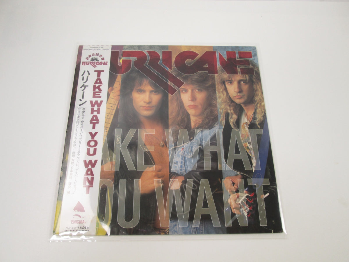 Hurricane Take What You Want Promo ALI-25005 with OBI Japan LP Vinyl