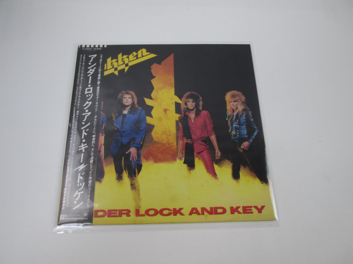 DOKKEN UNDER LOCK AND KEY ELEKTRA P-13212 with OBI Japan LP Vinyl