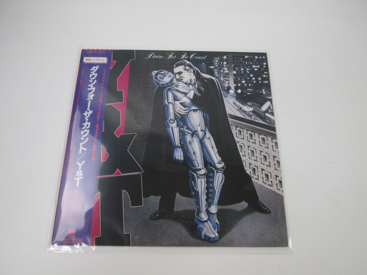 Y&T Down For The Count A&M AMP-28136 with OBI Japan LP Vinyl