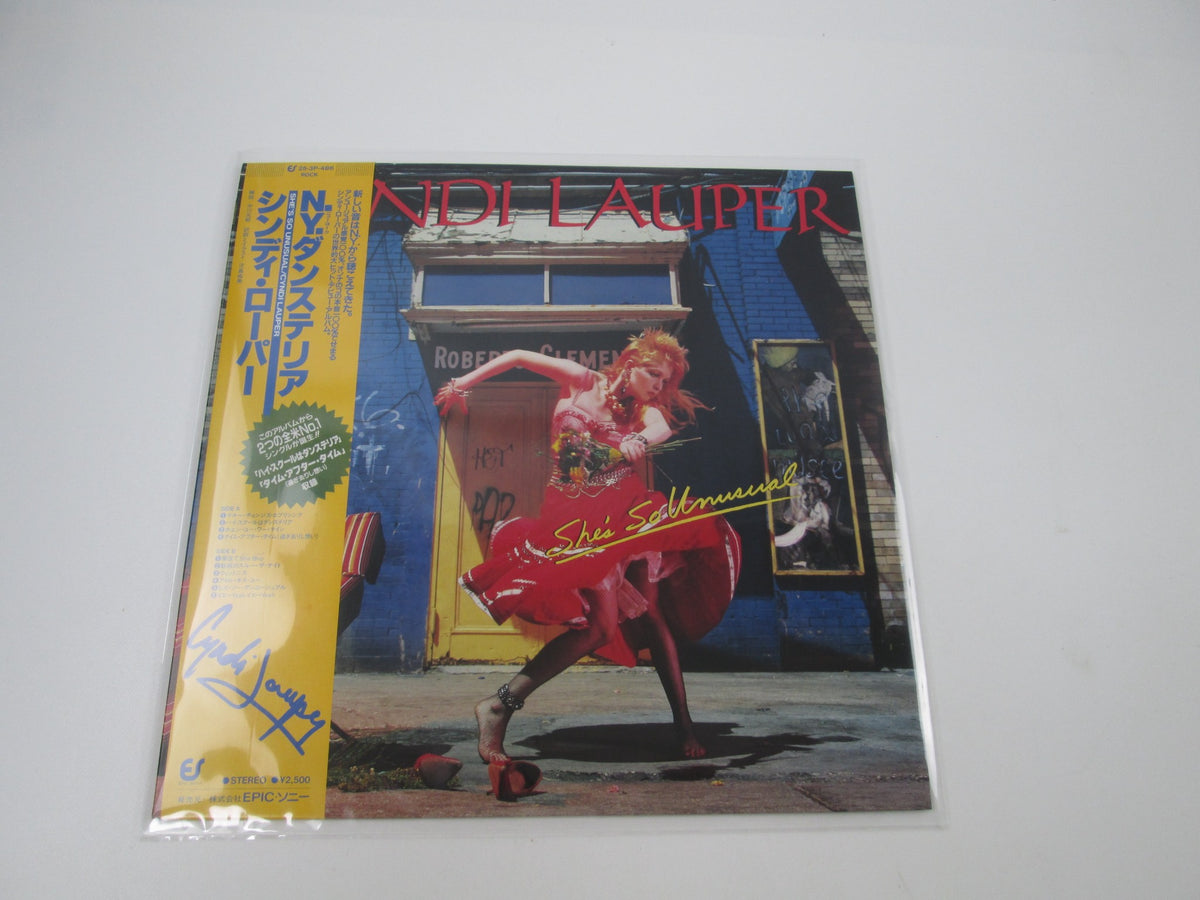 CYNDI LAUPER SHE'S SO UNUSUAL 25 3P-486 with OBI Japan LP Vinyl B