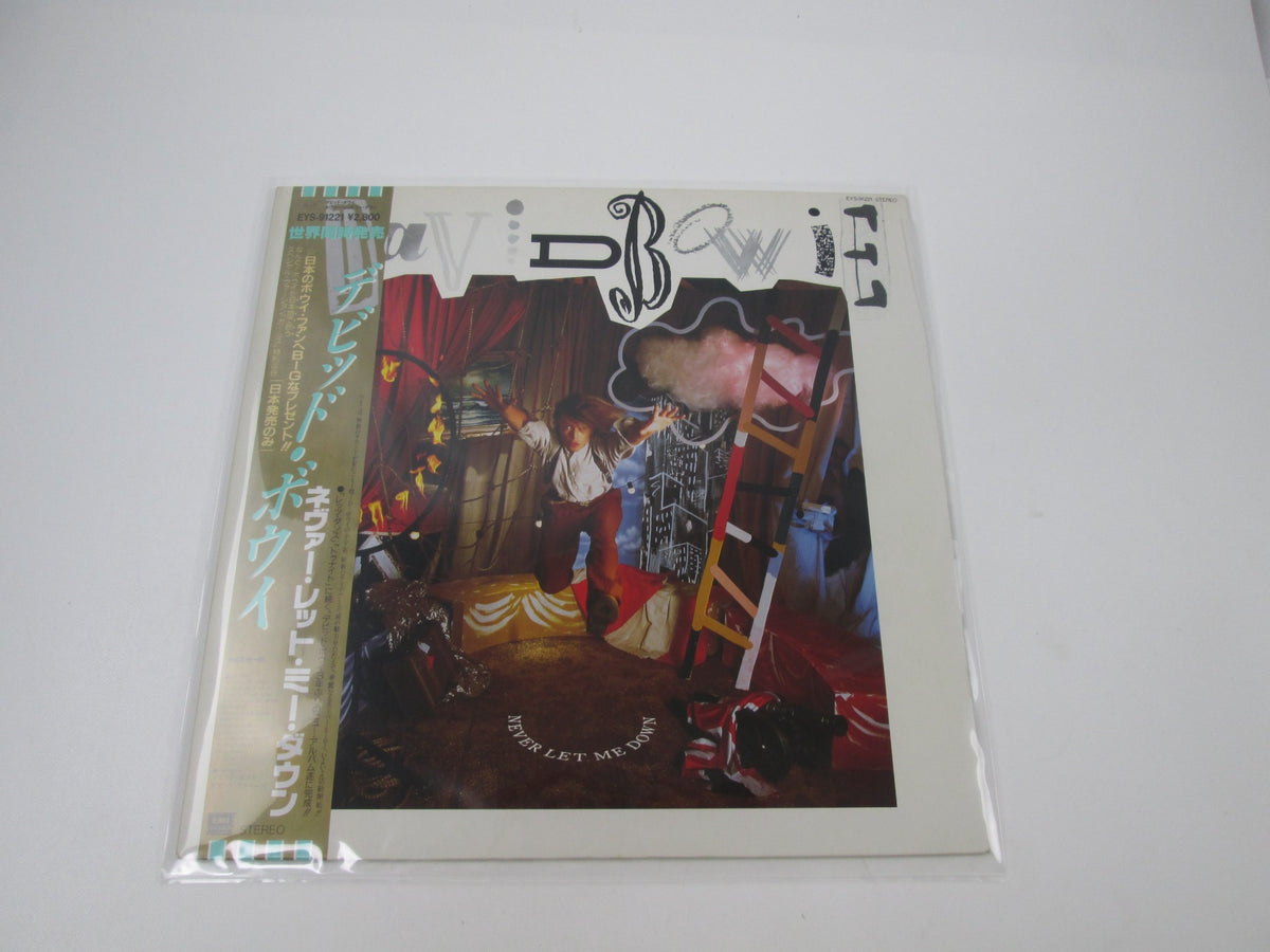DAVID BOWIE NEVER LET ME DOWN EYS-91221 with OBI Japan LP Vinyl