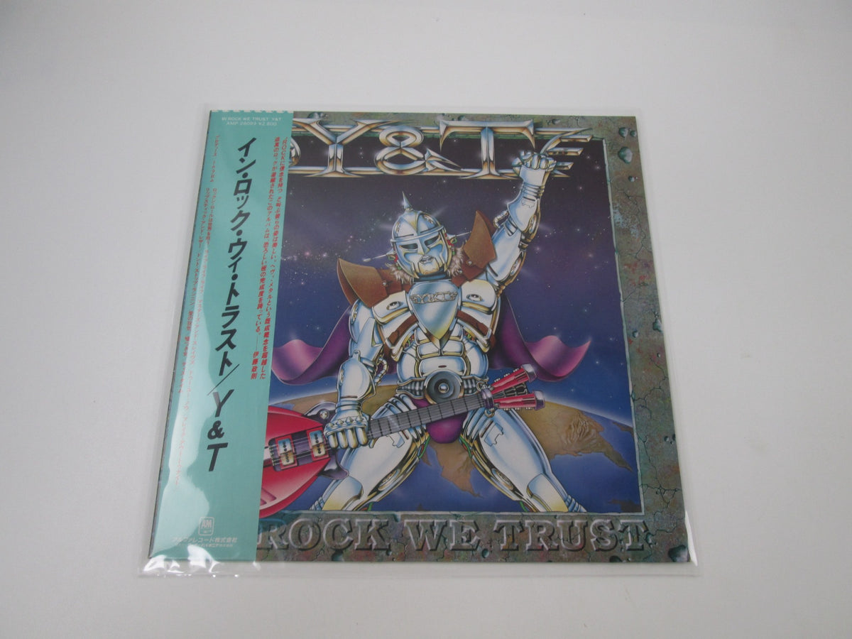Y & T In Rock We Trust Promo AMP-28099 with OBI Japan LP Vinyl