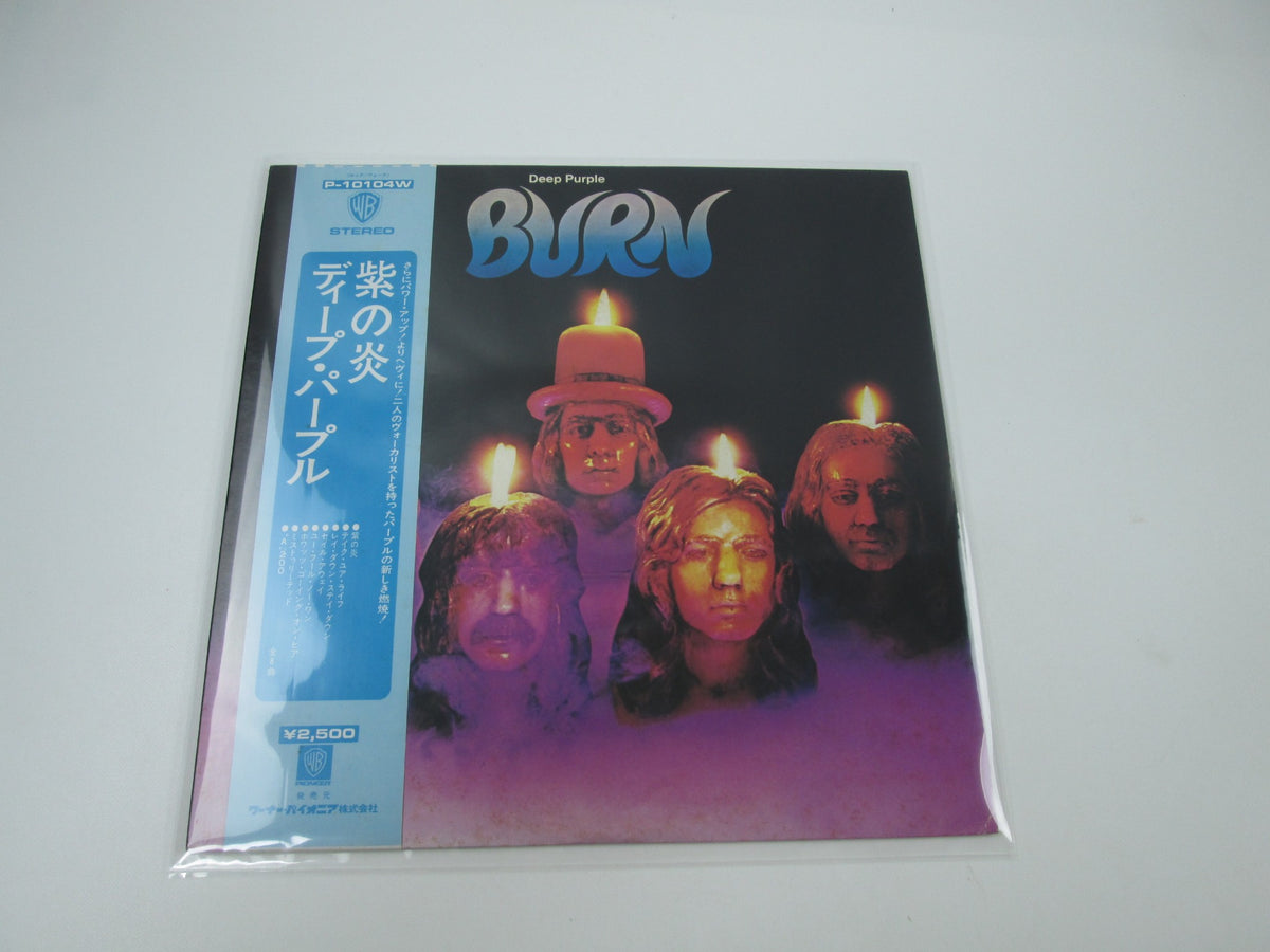 Deep Purple Burn Warner Bros. Records P-10104W with OBI Japan LP Vinyl