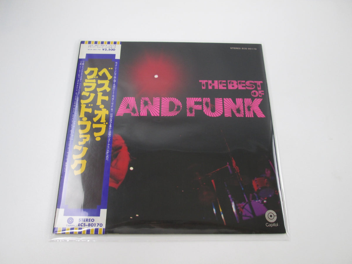 GRAND FUNK RAILROAD BEST OF CAPITOL ECS-80170 with OBI Japan LP Vinyl
