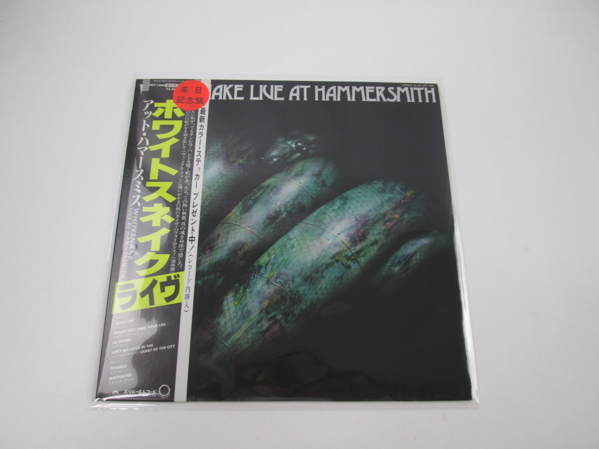 WHITESNAKE LIVE AT HAMMERSMITH POLYDOR MPF 1288 with OBI Japan LP Vinyl