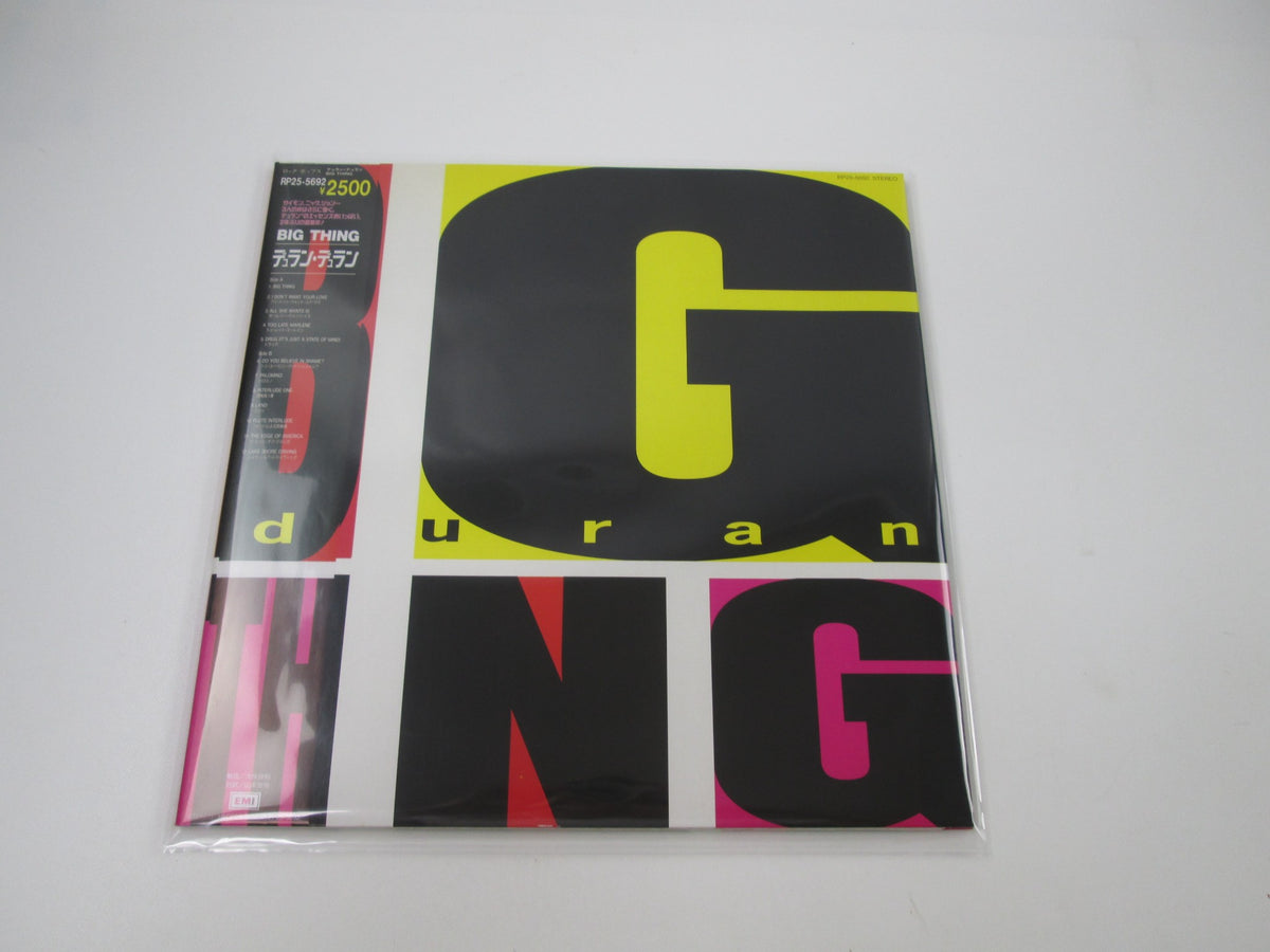DURAN DURAN BIG THING EMI RP25 5692 with OBI Poster Japan LP Vinyl