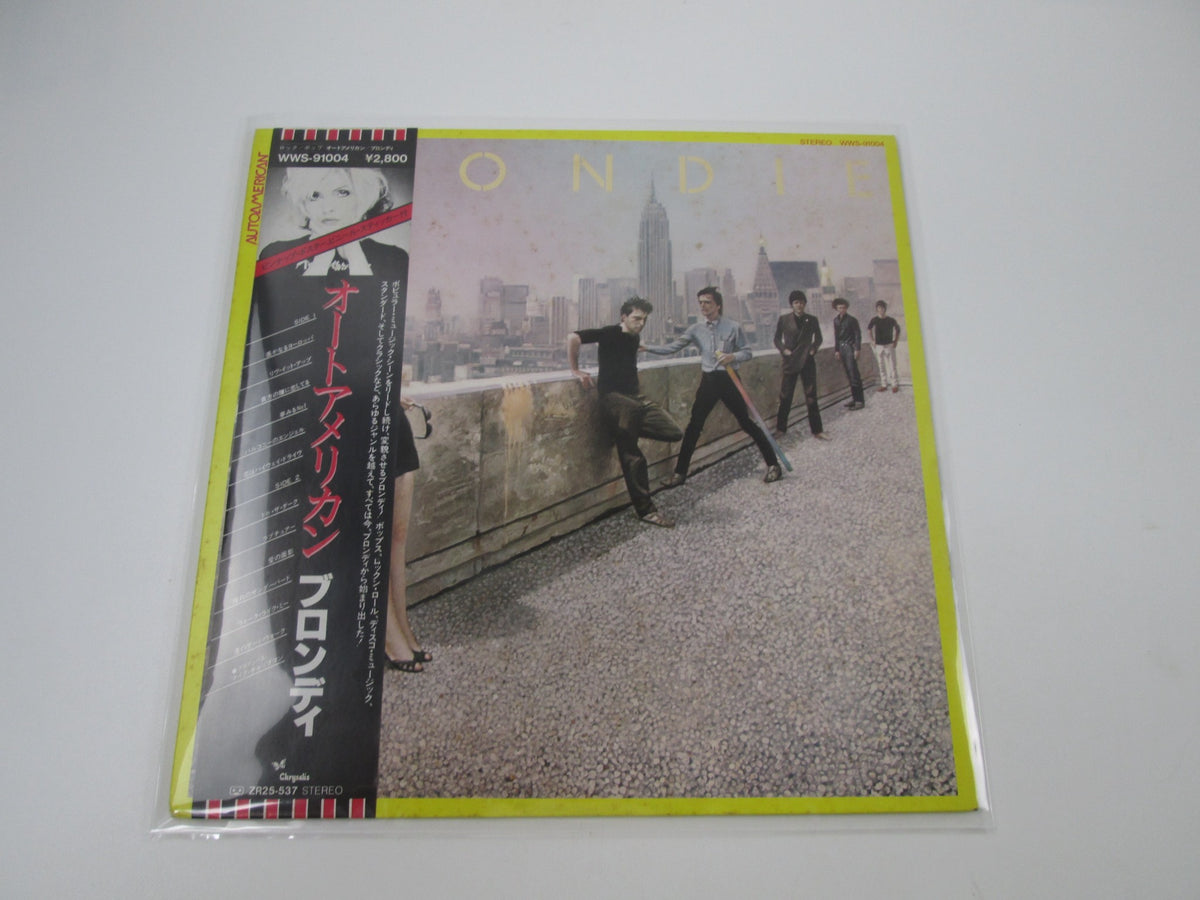 BLONDIE AUTOAMERICAN CHRYSALIS WWS-91004 with OBI Poster Japan LP Vinyl