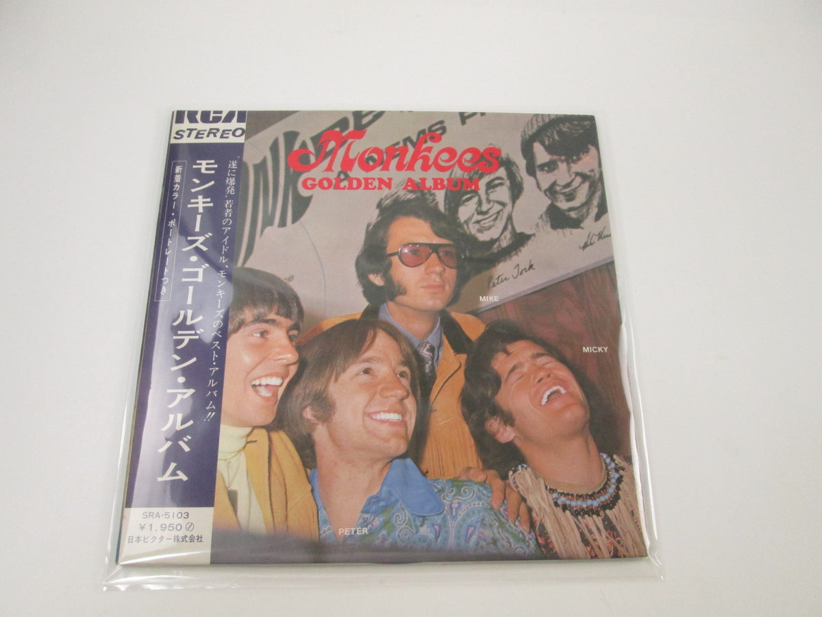 MONKEES GOLDEN ALBUM VICTOR SRA-5103 with OBI Japan LP Vinyl