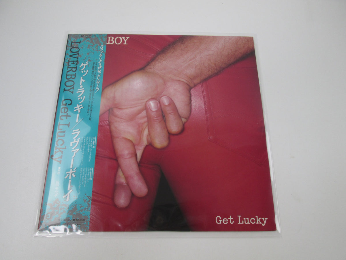 Loverboy Get Lucky rock LP Epic 25-3P-333 with OBI Japan LP Vinyl