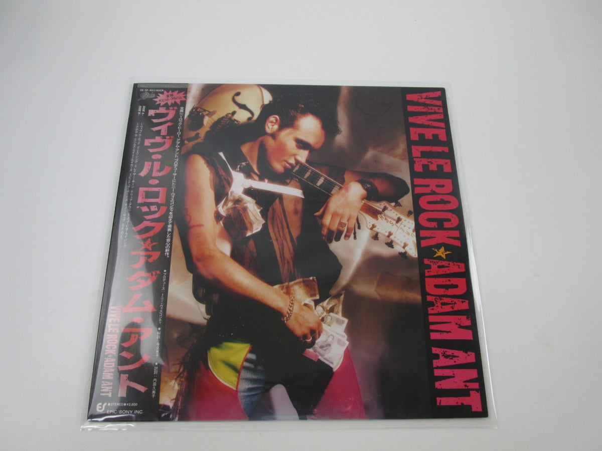 ADAM ANT VIVE LE ROCK EPIC 28 3P-663 with OBI Japan LP Vinyl