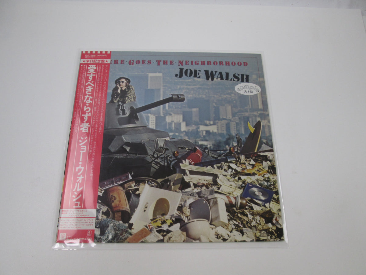 Joe Walsh There Goes The Neighborhood Promo P-11008Y with OBI Japan LP Vinyl