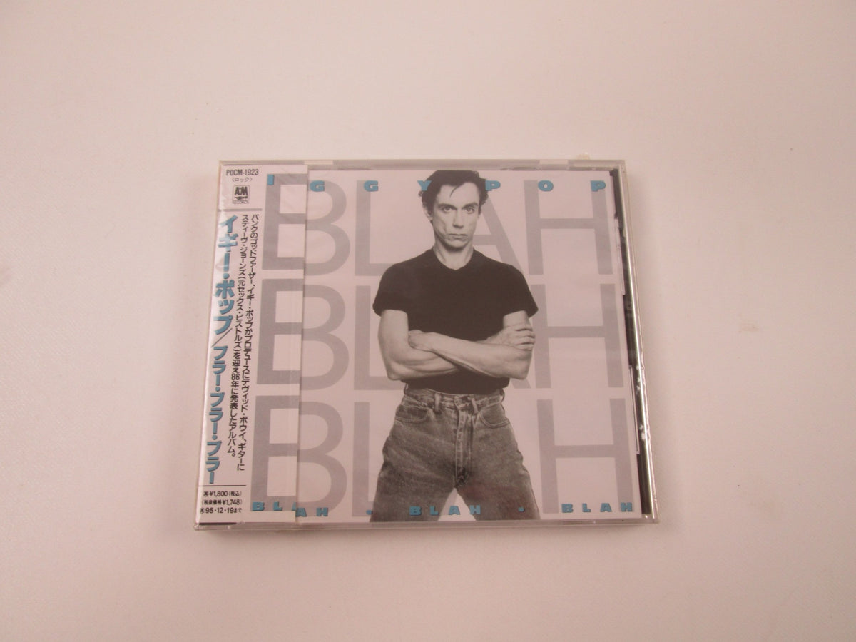 Iggy Pop ‎Blah-Blah-Blah Promo Sealed POCM-1923 Music CD Japan Ver with OBI