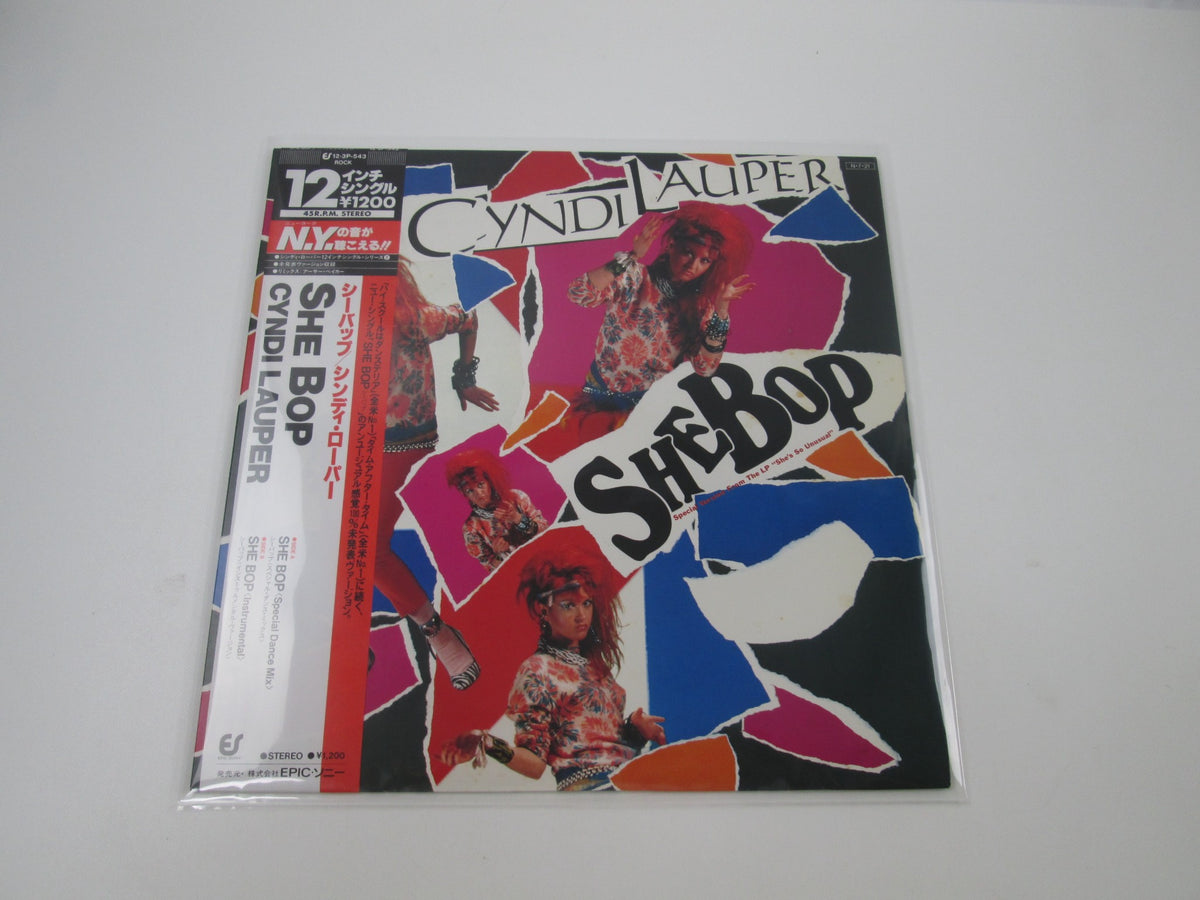 Cyndi Lauper She Bop Portrait 12 3P-543 with OBI Japan LP Vinyl