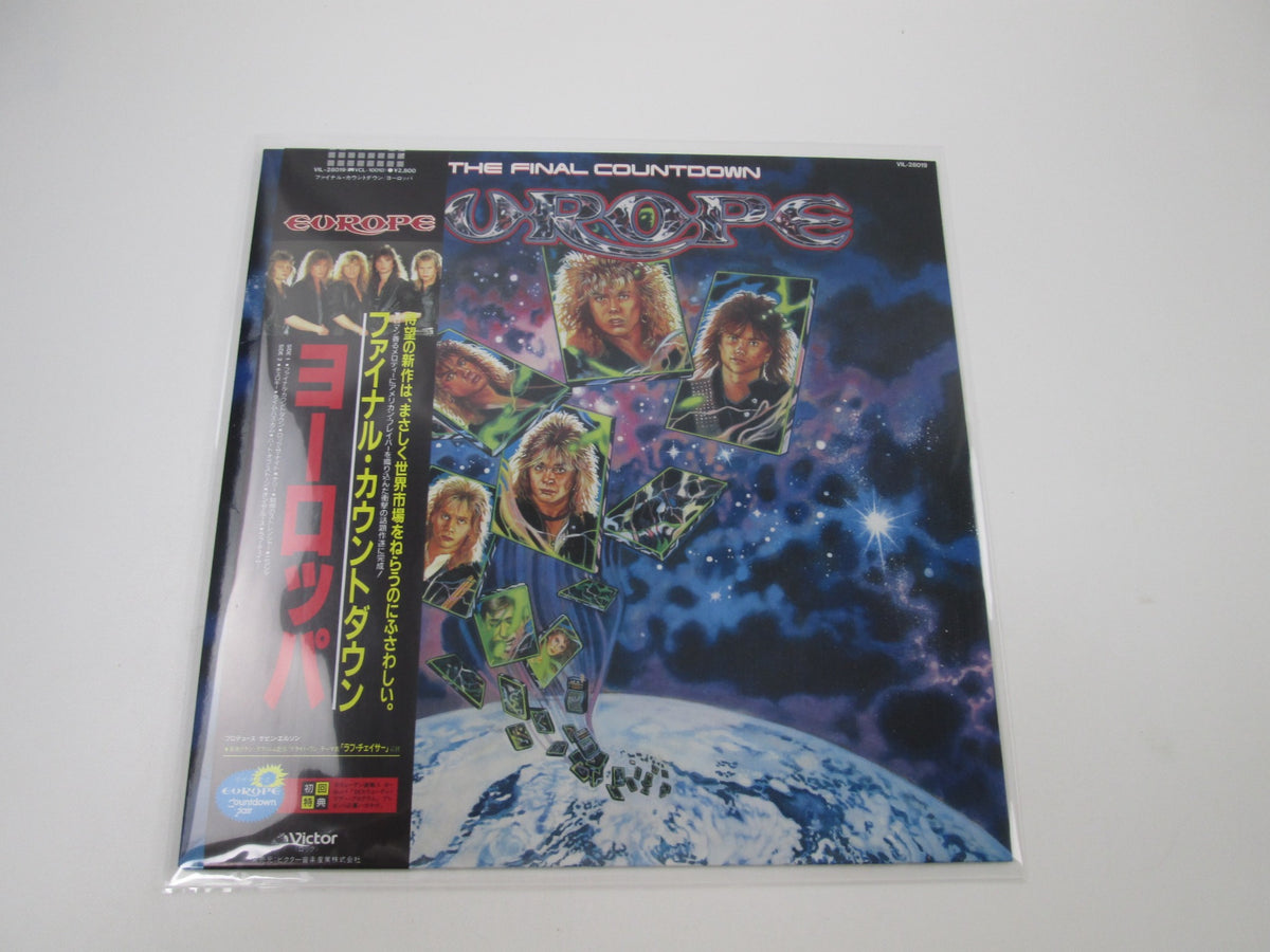 Europe The Final Countdown Victor VIL-28019 with OBI Japan LP Vinyl A