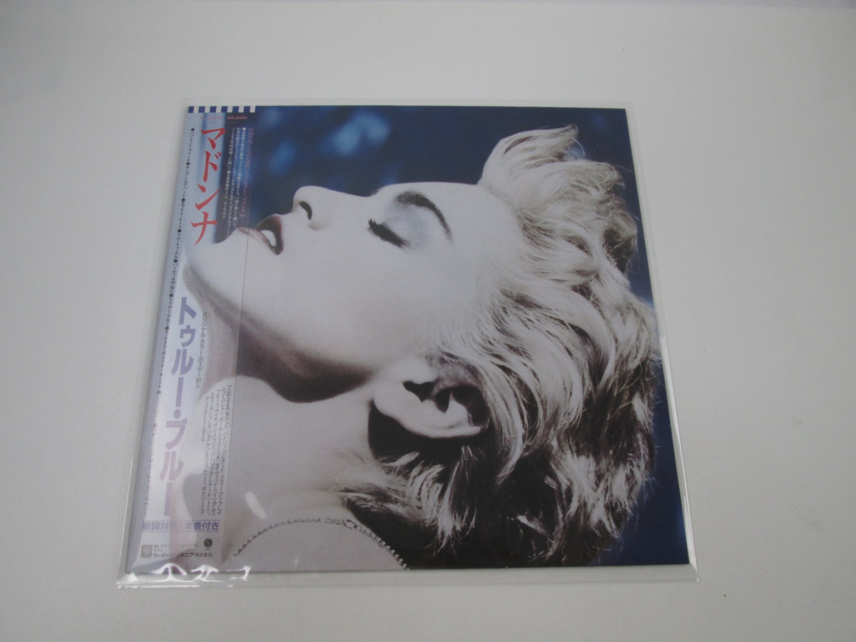 MADONNA TRUE BLUE SIRE P-13310 with OBI Poster Japan LP Vinyl