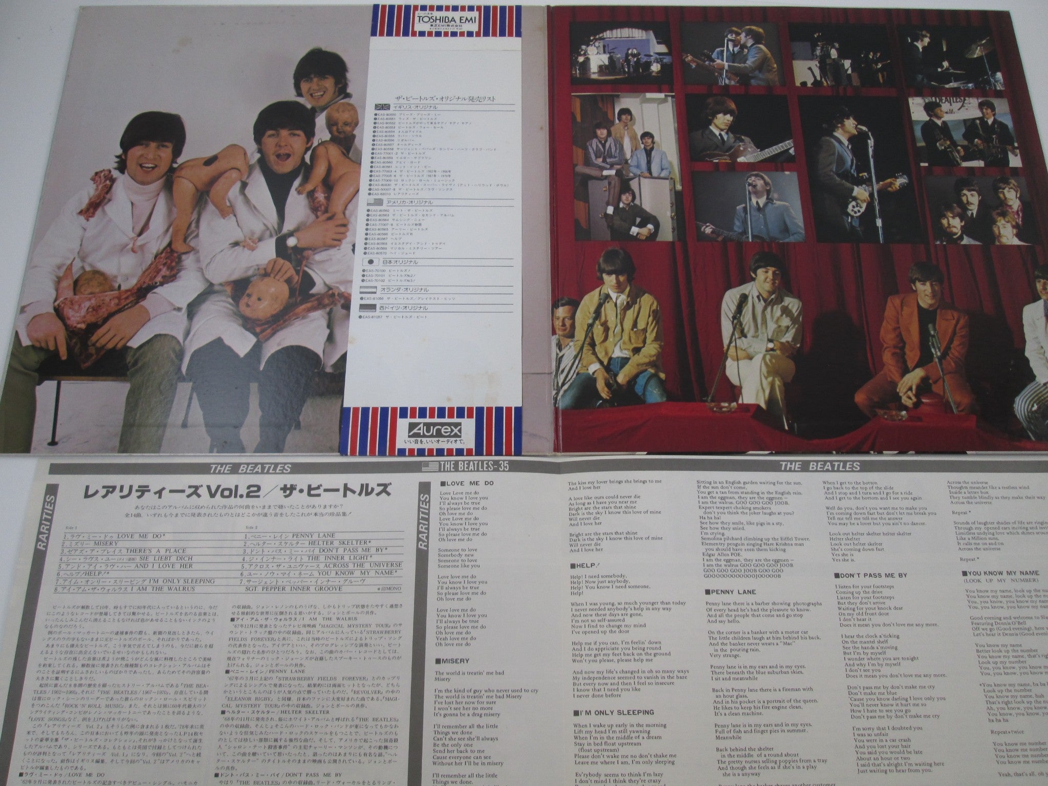 The Beatles ‎Rarities 2 Promo EAS-81325 with OBI Japan LP Vinyl
