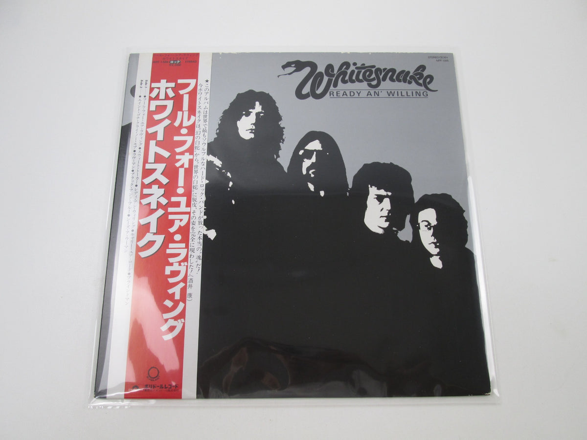 Whitesnake Ready An' Willing Polydor MPF 1306 with OBI Japan LP Vinyl