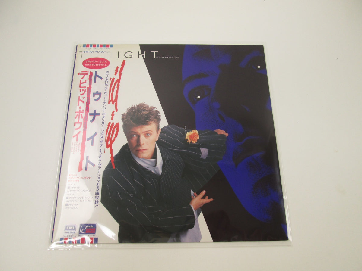 David Bowie Tonight EMI America S14-107 with OBI Japan LP Vinyl