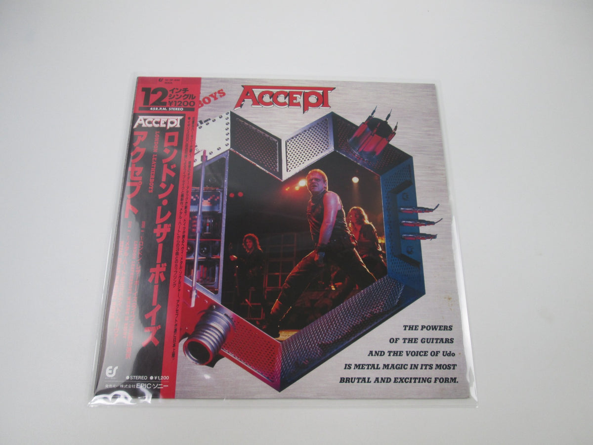 Accept London Leatherboys Portrait 12 3P-646 with OBI Japan LP Vinyl