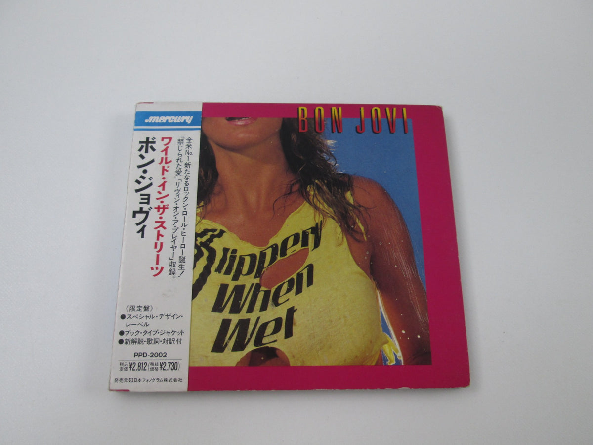 Bon Jovi Slippery When Wet PPD-2002 Music CD Japan Ver with OBI