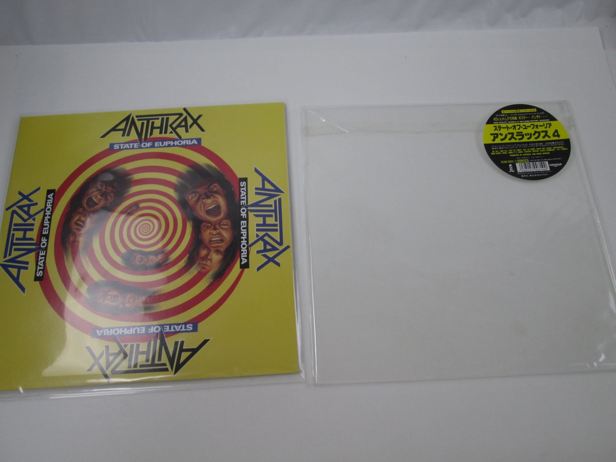 Anthrax State Of Euphoria R38D-9001,2 with Hype Japan LP Vinyl