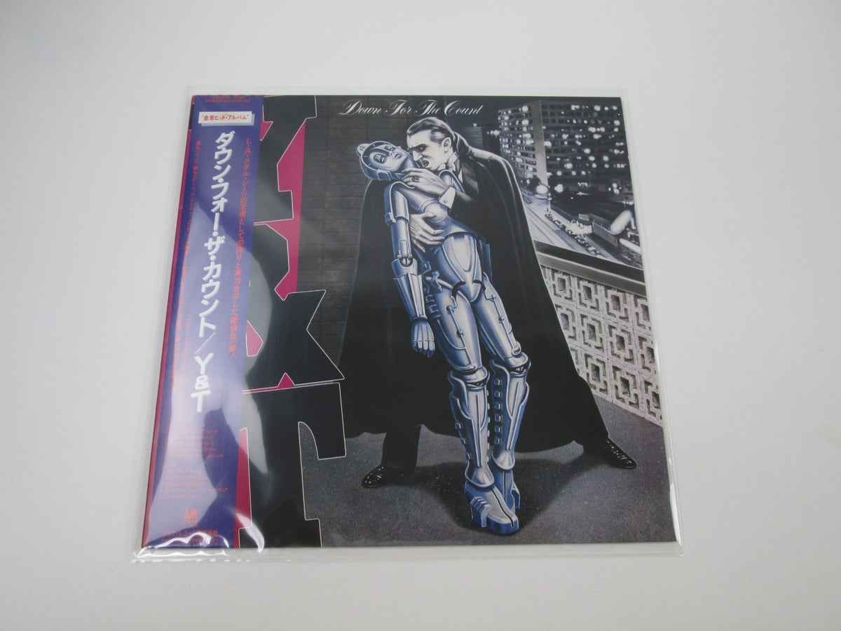 Y&T Down For The Count A&M AMP-28136 with OBI Japan LP Vinyl