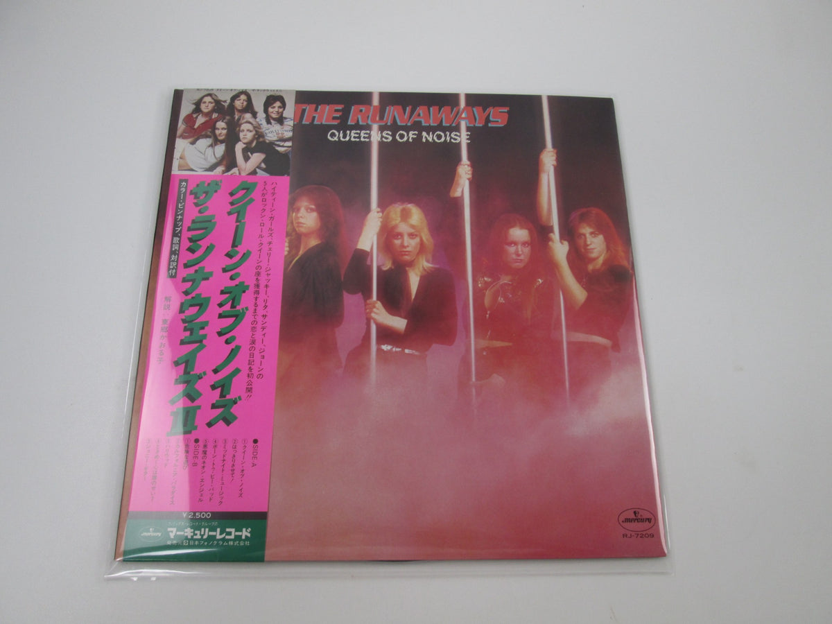 RUNAWAYS QUEENS OF NOISE MERCURY RJ-7209 with OBI Japan LP Vinyl