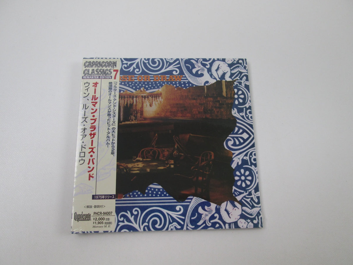 The Allman Brothers Band Win, Lose Or Draw Promo Sealed PHCR Music CD Japan OBI