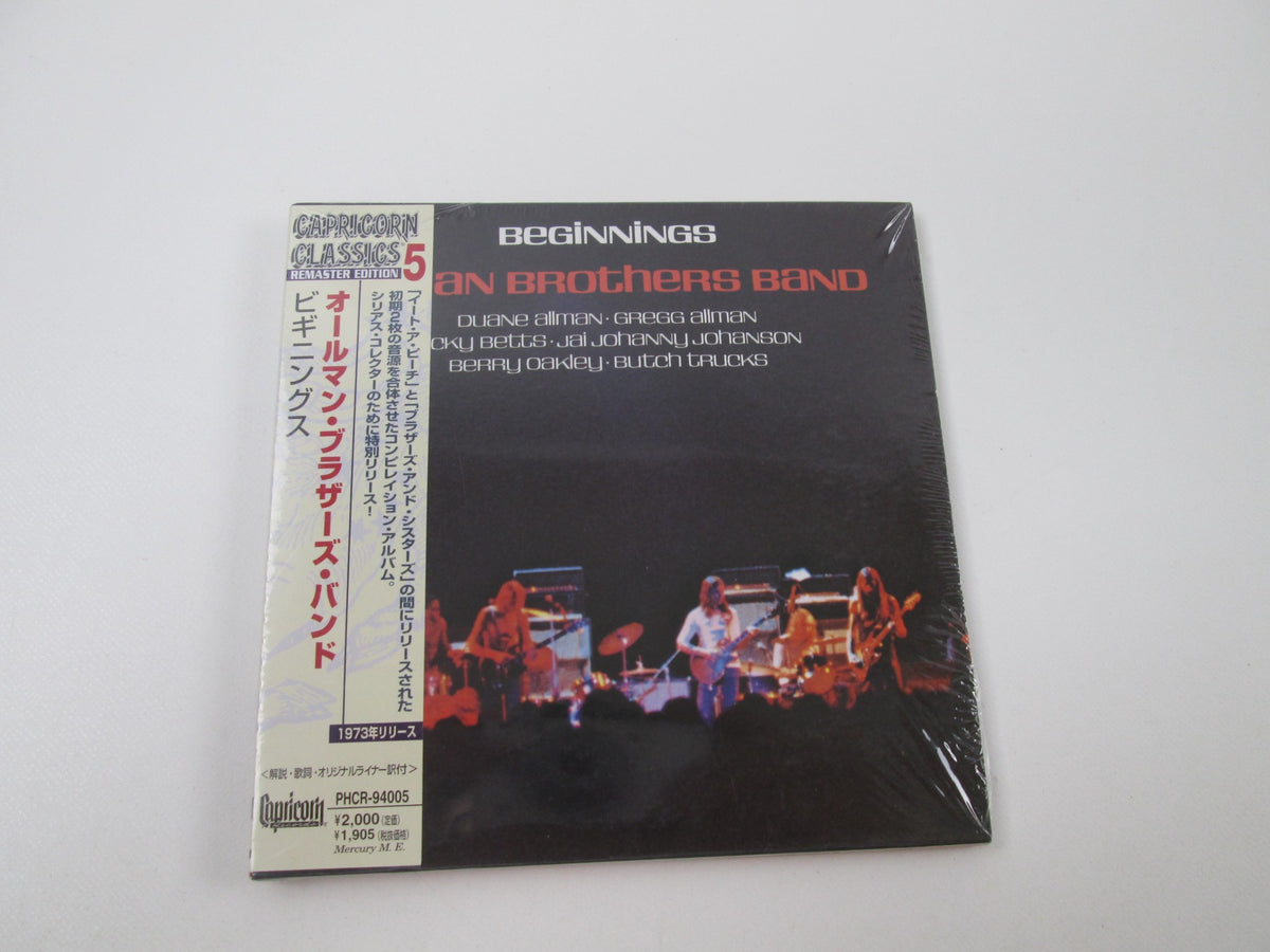 Allman Brothers Band Beginnings Promo Sealed PHCR-94005 Music CD Japan OBI