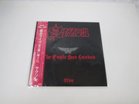 Load image into Gallery viewer, Saxon The Eagle Has Landed (Live) Carrere P-11227 with OBI Japan LP Vinyl
