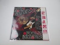 Load image into Gallery viewer, Rod Stewart ‎Foolish Behaviour Promo P-10930W with OBI Japan LP Vinyl
