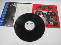 Load image into Gallery viewer, ANTHRAX AMONG LIVING ISLAND R28D-2063 with OBI Japan LP Vinyl

