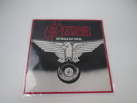 Load image into Gallery viewer, Saxon ‎Wheels Of Steel Promo PS-165 Japan LP Vinyl
