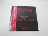 Load image into Gallery viewer, Saxon The Eagle Has Landed (Live) Carrere P-11227 with OBI Japan LP Vinyl

