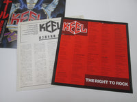 Load image into Gallery viewer, Keel The Right To Rock Promo VIL-6154 with OBI Japan LP Vinyl

